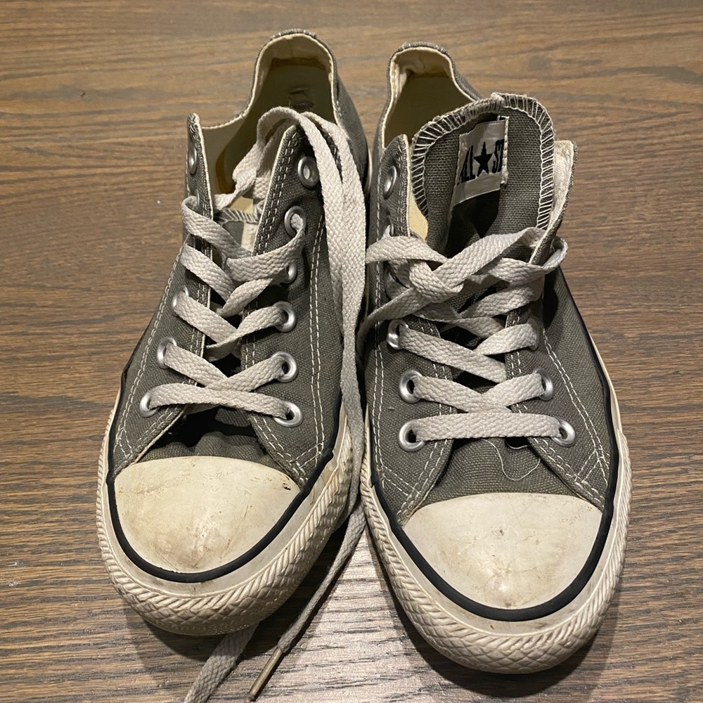 Converse all stars in grey. Broken in in the best way